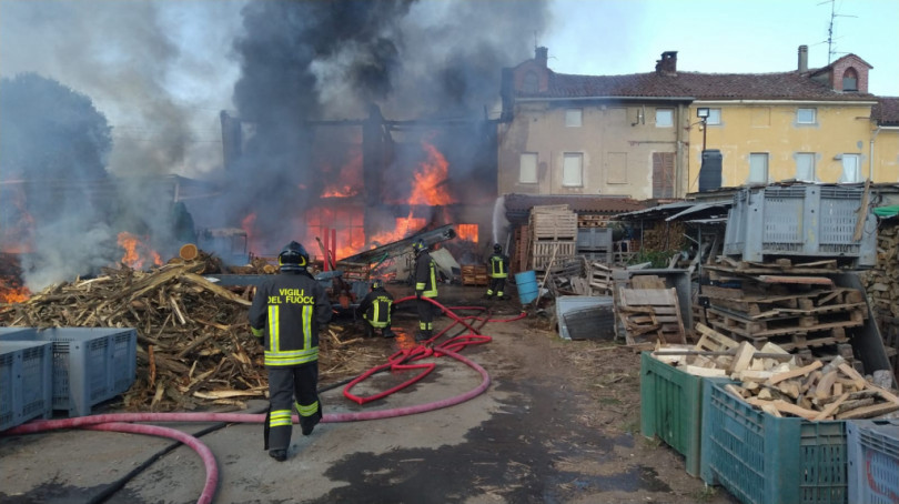 Incendio in un'abitazione a Valmacca